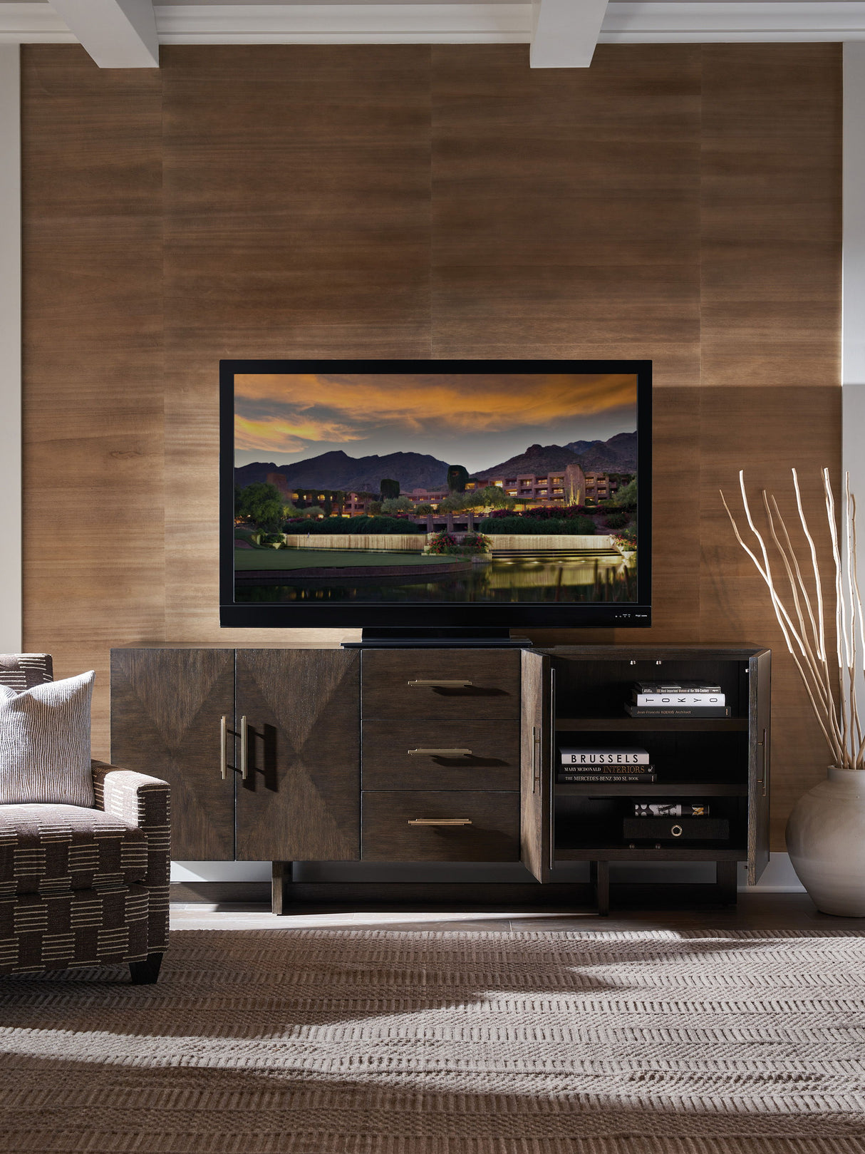 Durango - Sorenson Media Console - Dark Brown