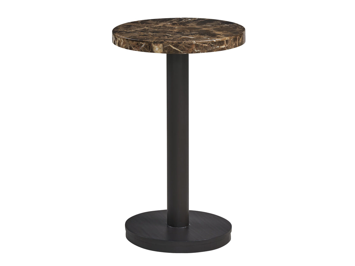 Zanzibar - Kampala Round Accent Table - Dark Brown