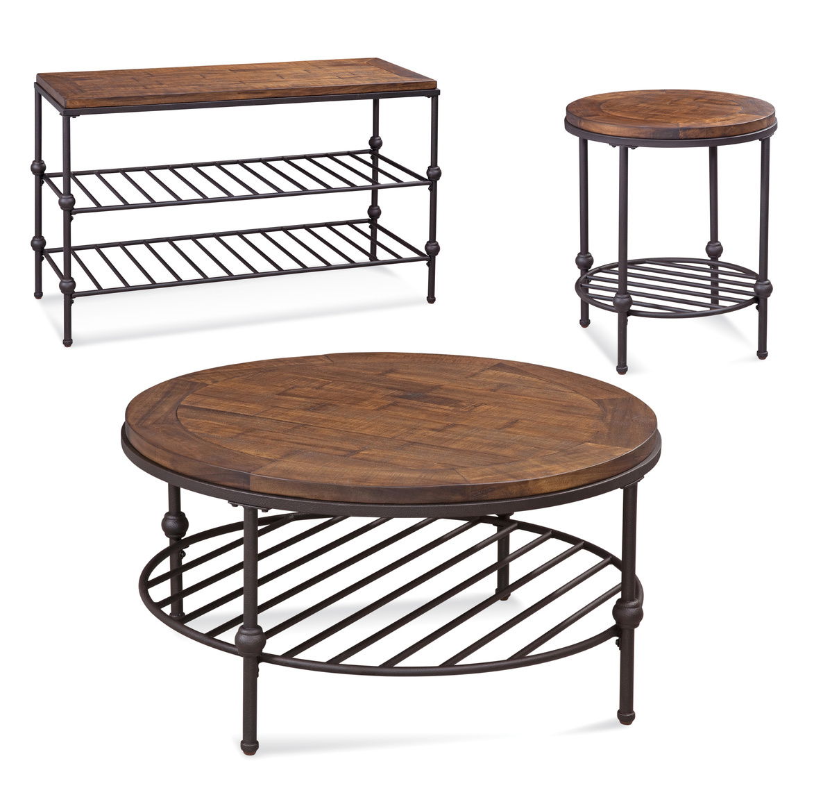 Emery - Round Cocktail Table - Brown