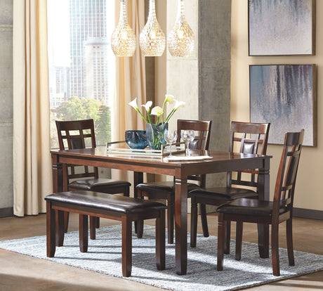 Bennox - Brown - Dining Room Table Set (Set of 6)