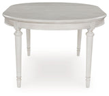 Montelaine - Antique White - Oval Dining Room Extension Table