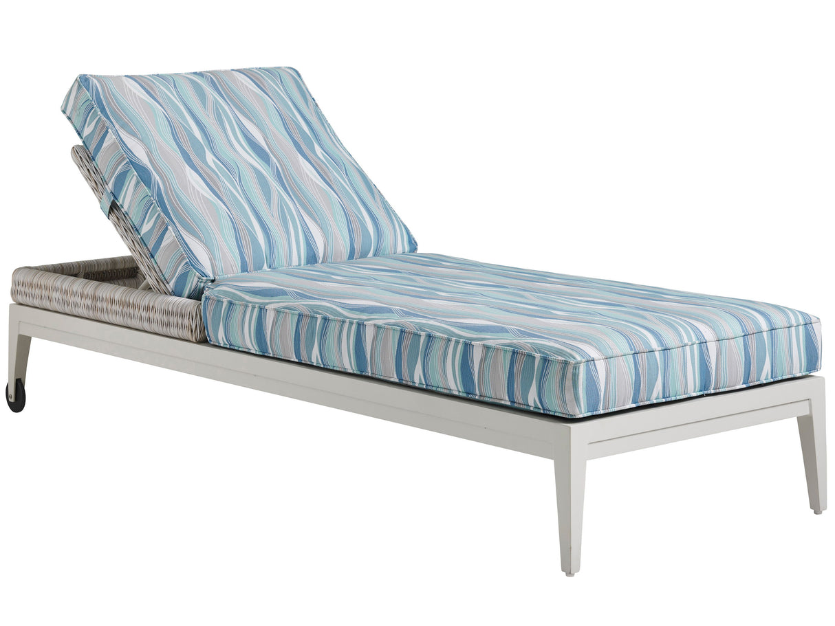 Seabrook - Chaise - Beige / Blue