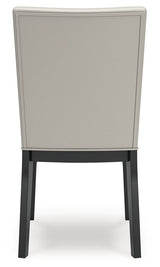 Glinari - Taupe / Black - Dining Upholstered Side Chair (Set of 2)