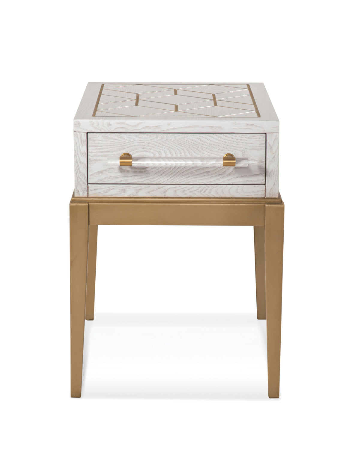 Perrine - Chairside Table - White