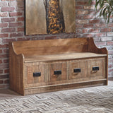 Garrettville - Brown - Storage Bench