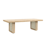 Damone - Dining Table - Cerused White Oak