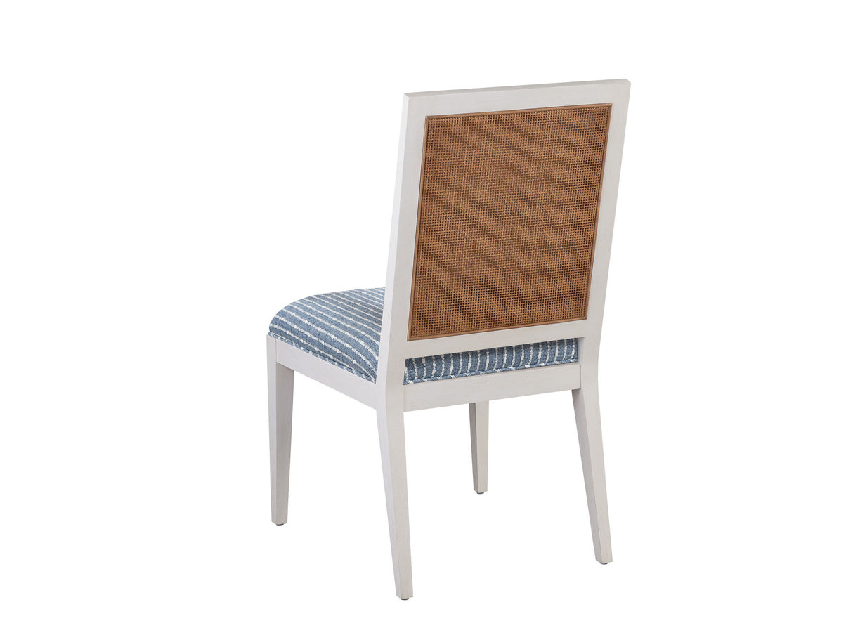 Laguna - Smithcliff Woven Side Chair - White / Blue