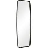 Mirror With Rounded Corners - Matte Black