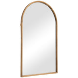 Arch Mirror - Lightly Antiqued Gold