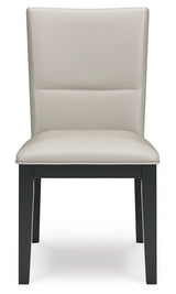 Glinari - Taupe / Black - Dining Upholstered Side Chair (Set of 2)