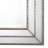 Featuring Grooved Texture Mirror - Metallic Silver