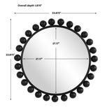 Round Mirror - Matte Black