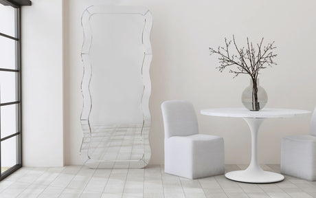 Wave - Floor Mirror - White