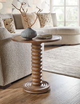 Commerce And Market - Spindle Accent Table - Dark Brown