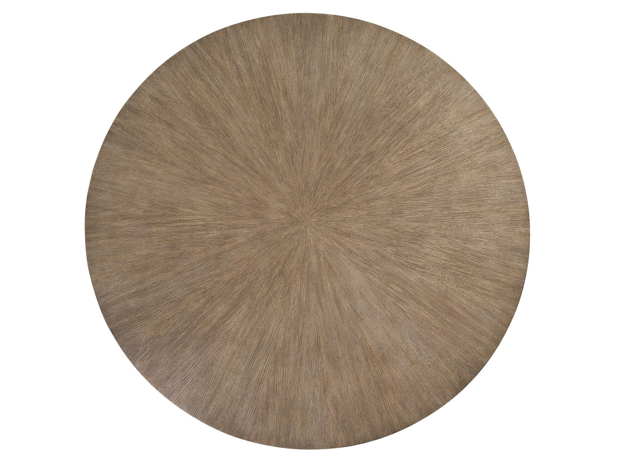 Zanzibar - Regent Round Dining Table - Light Brown / Black