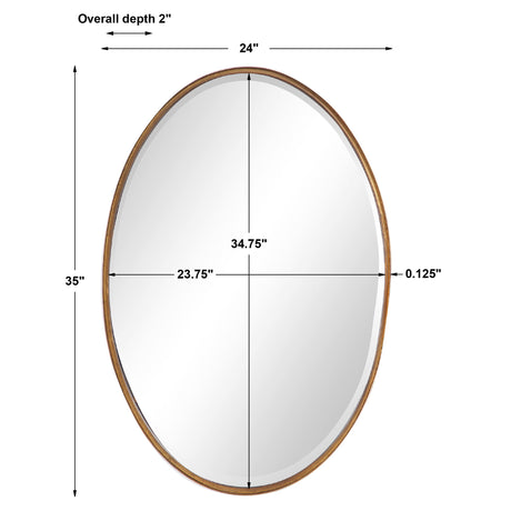 Mirror Vertically Or Horizontally - Gold Leaf