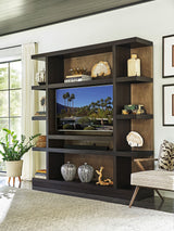 Zanzibar - Sanderson Media Wall Unit - Dark Brown