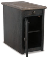 Tyler - Grayish Brown / Black - Chair Side End Table