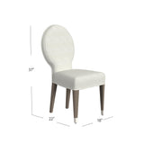 Farrah - Dining Chair - Light Oak Leg/Brushed Nickel Caps