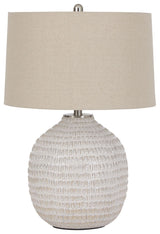 Jamon - Beige - Ceramic Table Lamp