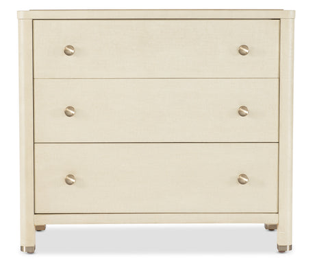 Archives - Raffia Three-Drawer Chest - Beige