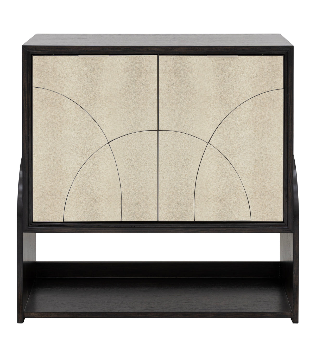 Rivera - Bar Cabinet - Espresso Oak / Gold