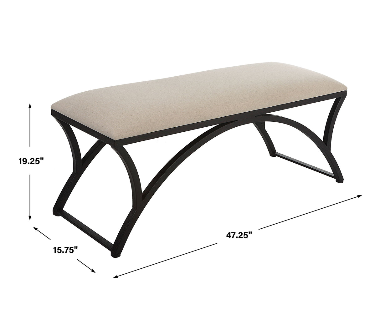 Accent Bench - Rustic Black