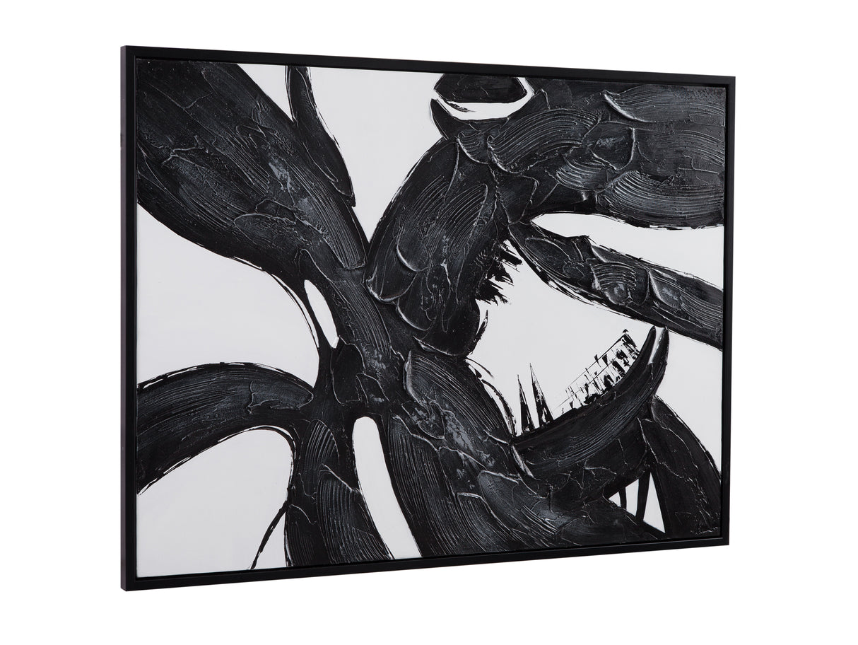 Shadows Fall - Framed Canvas - Black / White