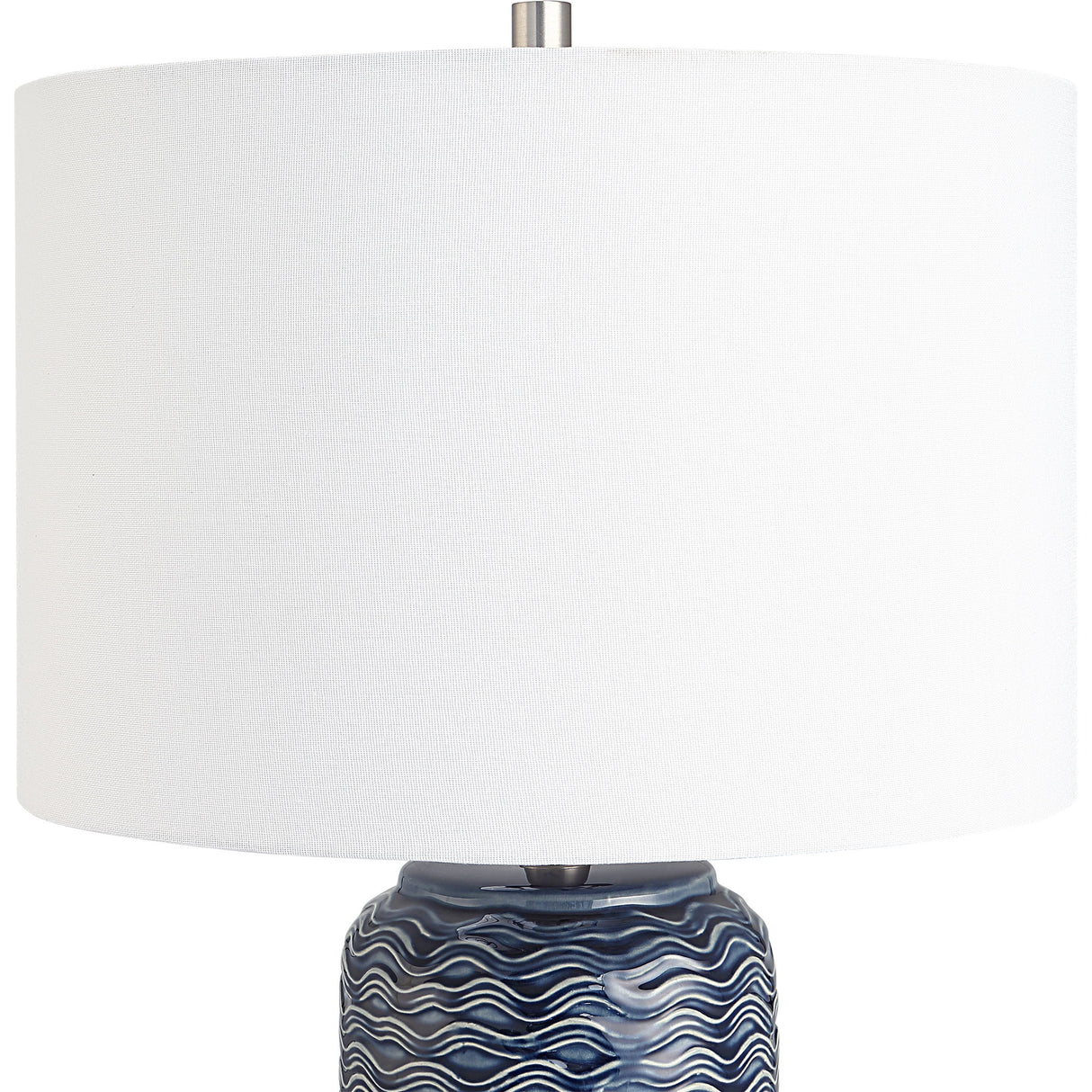 Table Lamp - Blue & White