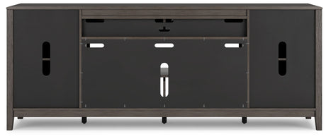 Montillan - Grayish Brown - XL TV Stand With Fireplace Option