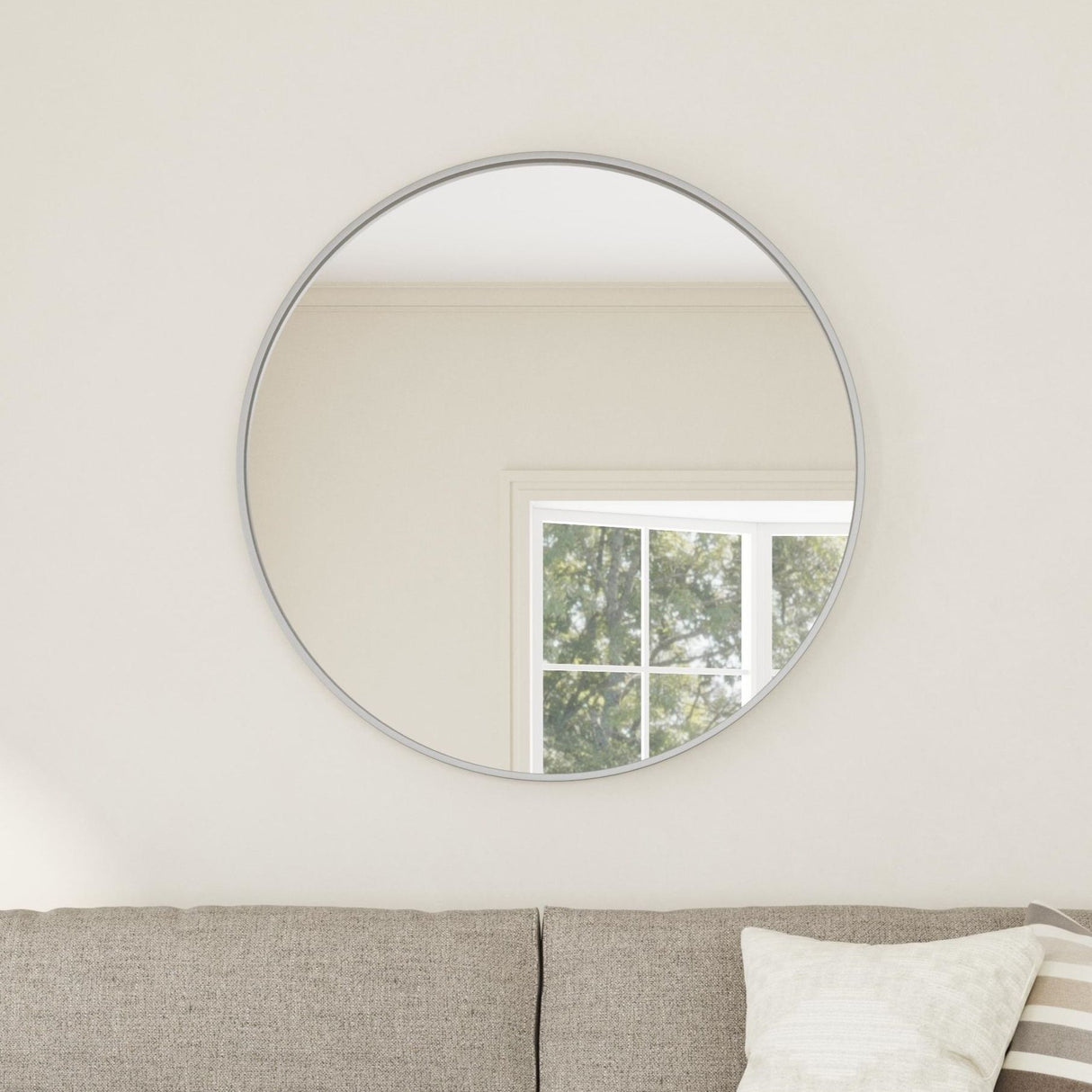 Portia - Wall Mirror - Silver