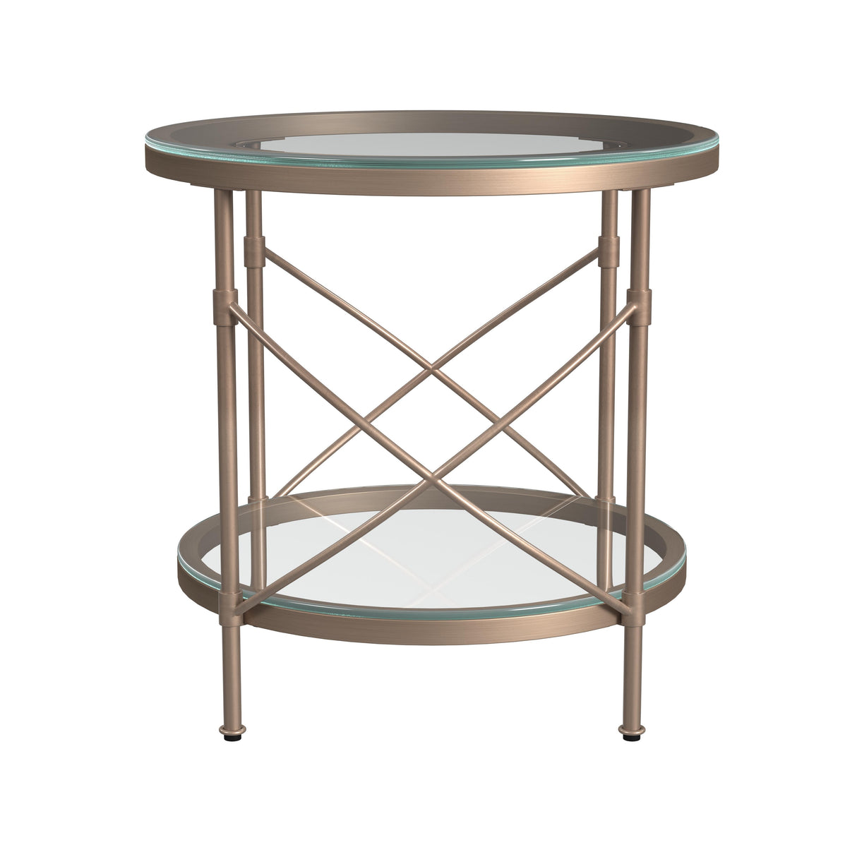 Harrison - Round End Table - Gold