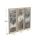 Estatic - Canvas Art (Set of 3) - Dark Gray