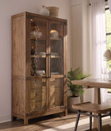 Vineyard Row - Display Cabinet - Light Brown