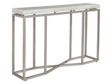 Signature Designs - Vara Console Table - White / Pearl Silver