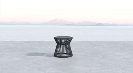 Milano - End Table With Honed Absolute Granite Insert Top - Slate