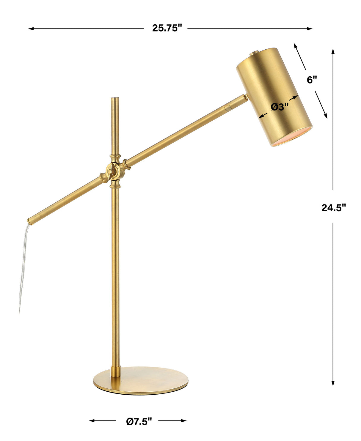 Desk Lamp - Brushed Gold