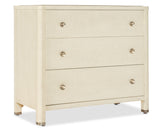 Archives - Raffia Three-Drawer Chest - Beige