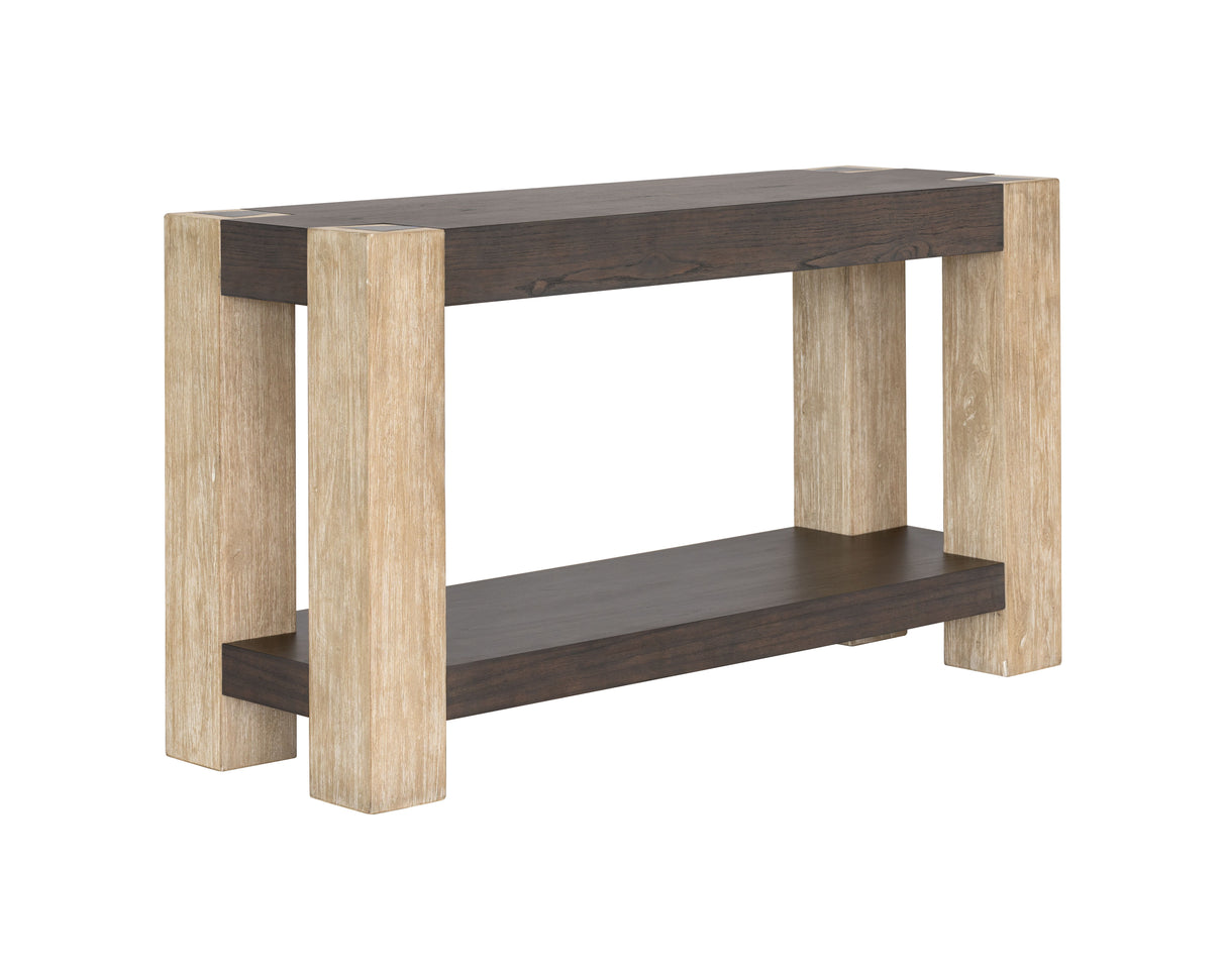 Harmony - Console Table - Carbon Mindi / Blonde Acacia