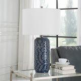 Table Lamp - Blue & White