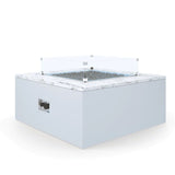 Bazaar - Carrara Marble Rectangular Fire Table