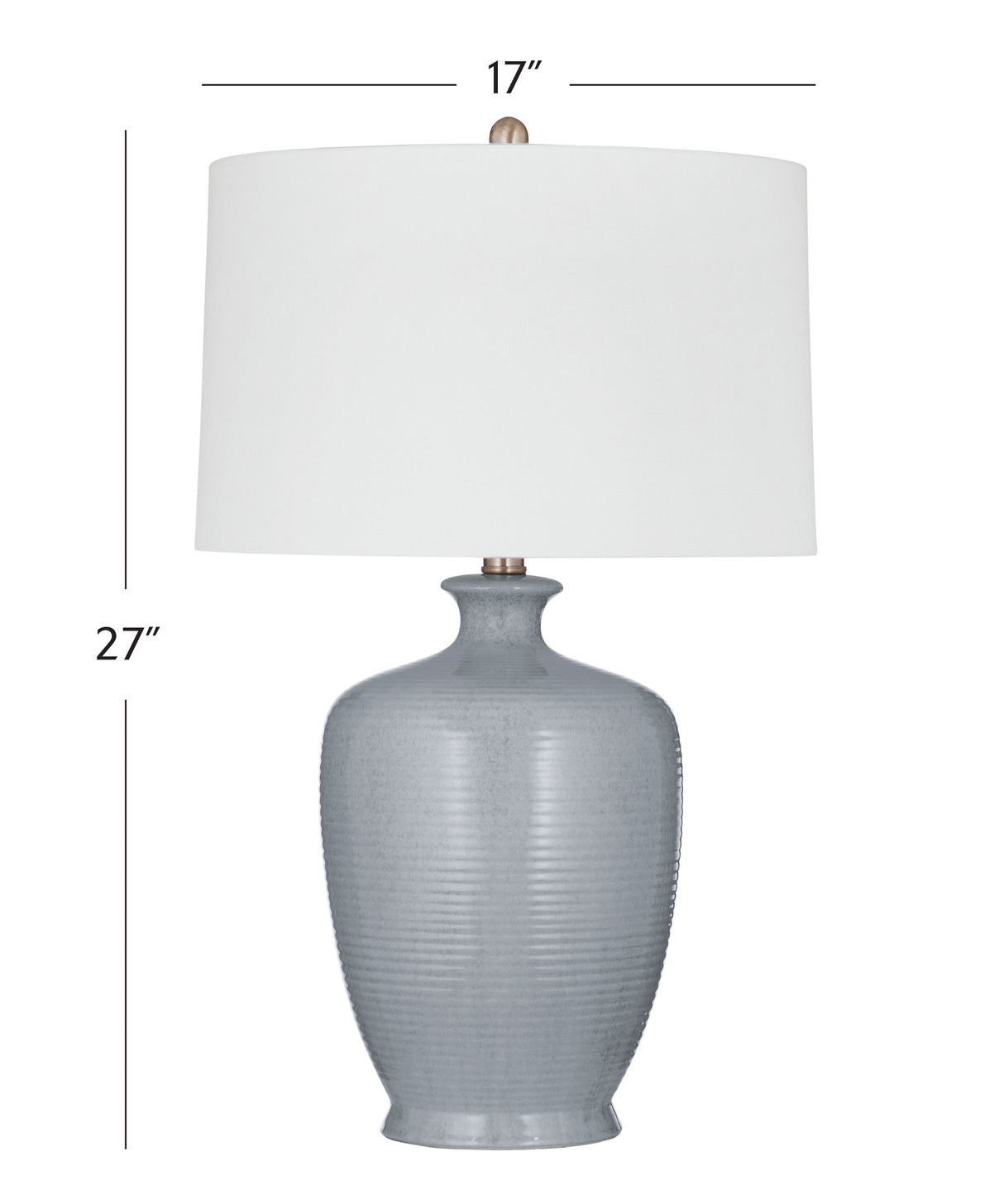 Justice - Table Lamp - Light Gray