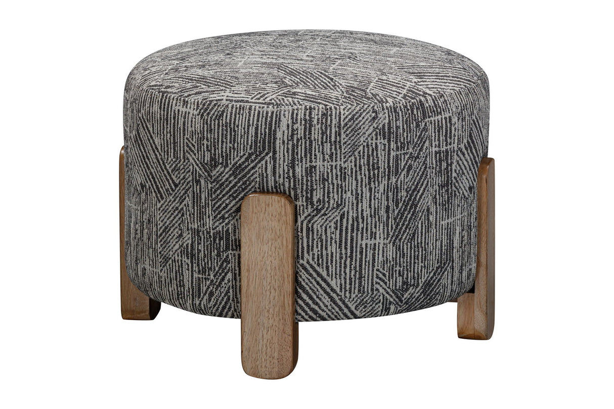 Jasper - Accent Ottoman - Exquisite Zebra