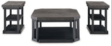 Bonilane - Black / Gray - Occasional Table Set (Set of 3)