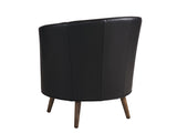 Zanzibar - Torrington Leather Swivel Chair - Black