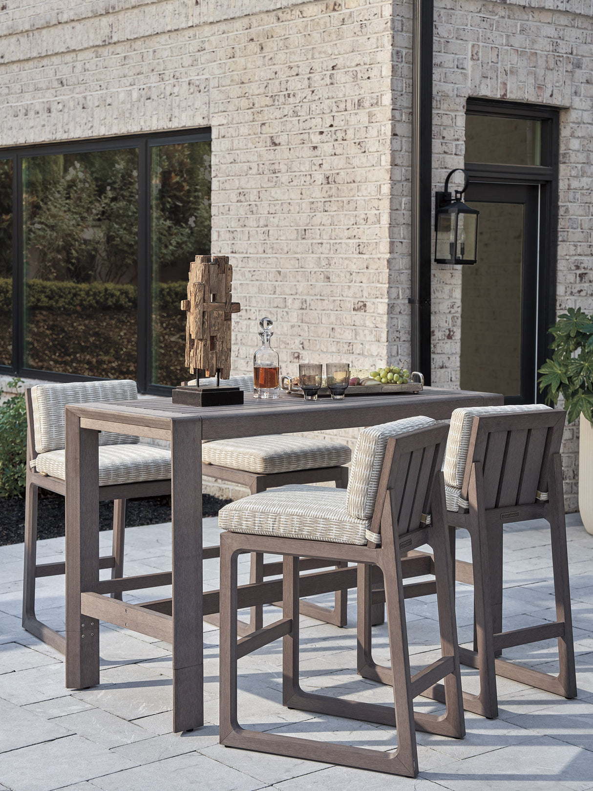 Mozambique - Bistro Table - Dark Brown