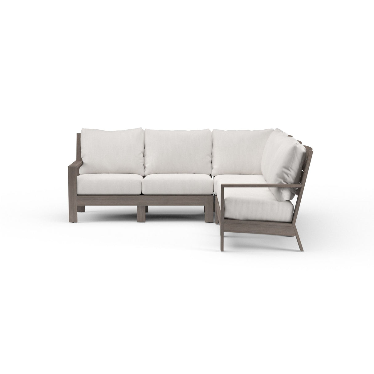 Laguna - Sectional, No Welt - Canvas Flax / Gray