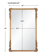 Mirror Vertically Or Horizontally - Antique Gold