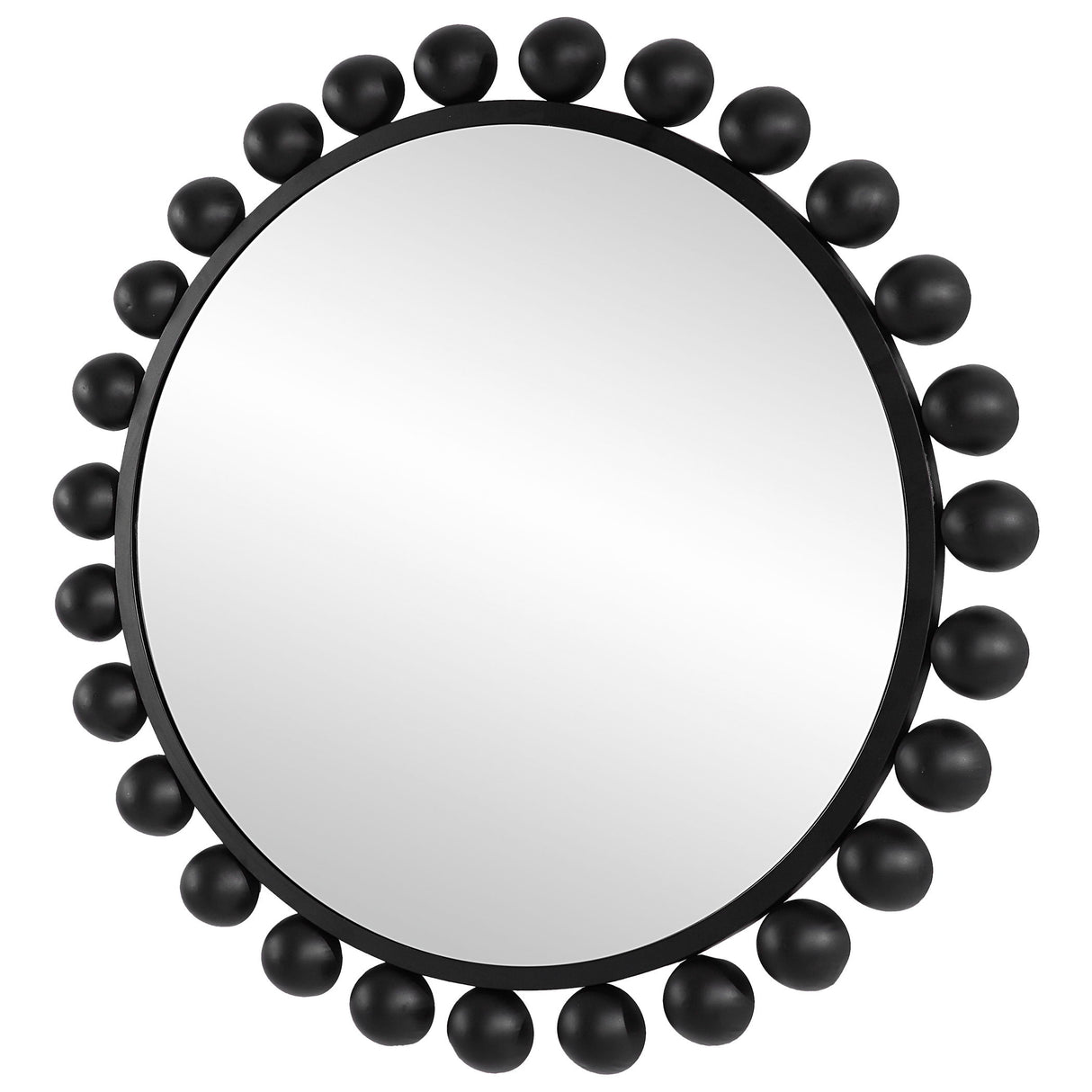 Round Mirror - Matte Black