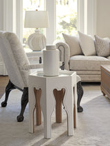 Villa Blanca - Bilbao Hexagonal End Table With Accents